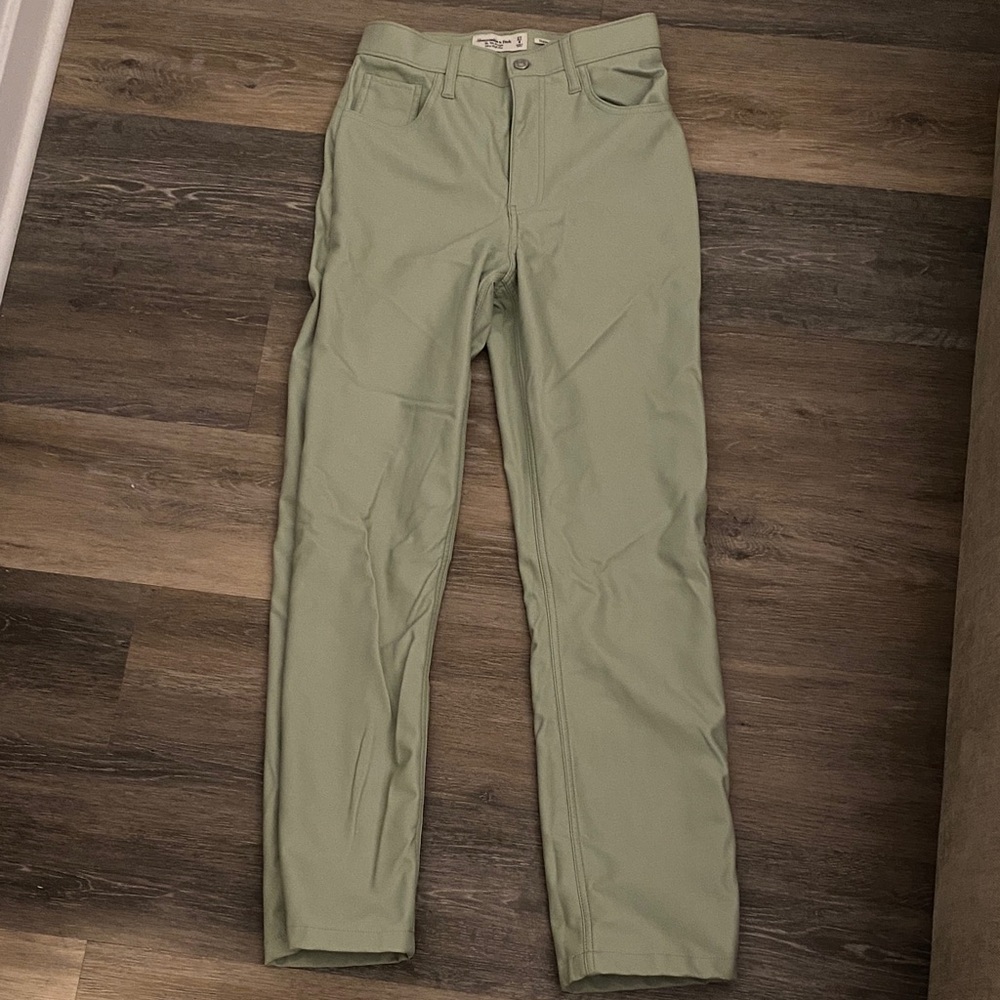 a&f vegan leather pants